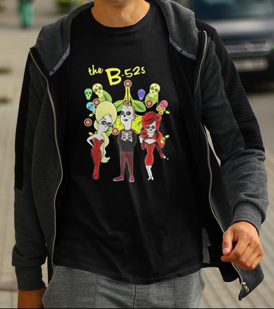 The B-52s Day Of The Dead Inspired Chicago Tour T-Shirt