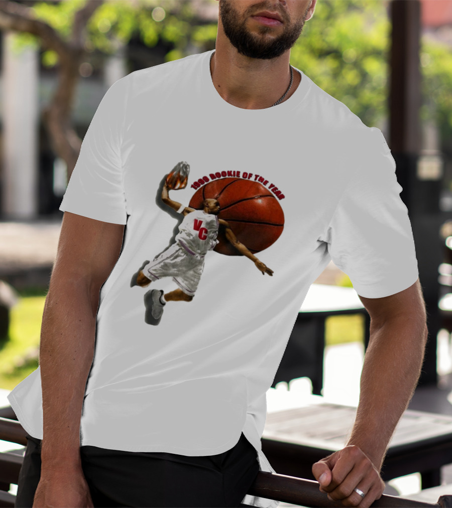 1999 Rookie Of The Year VC Toronto Raptors NBA Signature Vince Carter T-Shirt