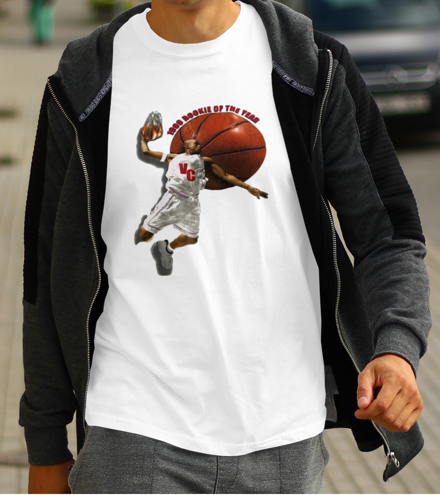 1999 Rookie Of The Year VC Toronto Raptors NBA Signature Vince Carter T-Shirt