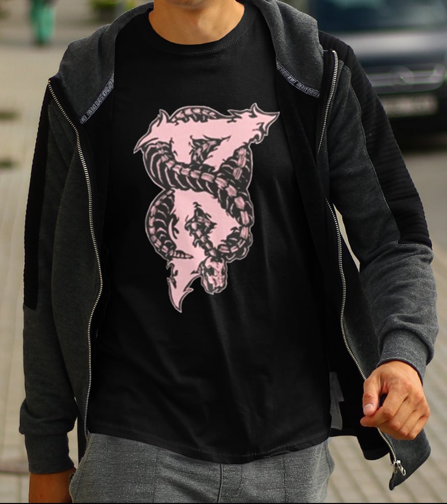 Beartooth Band Merch Metal Snake Pink T-Shirt