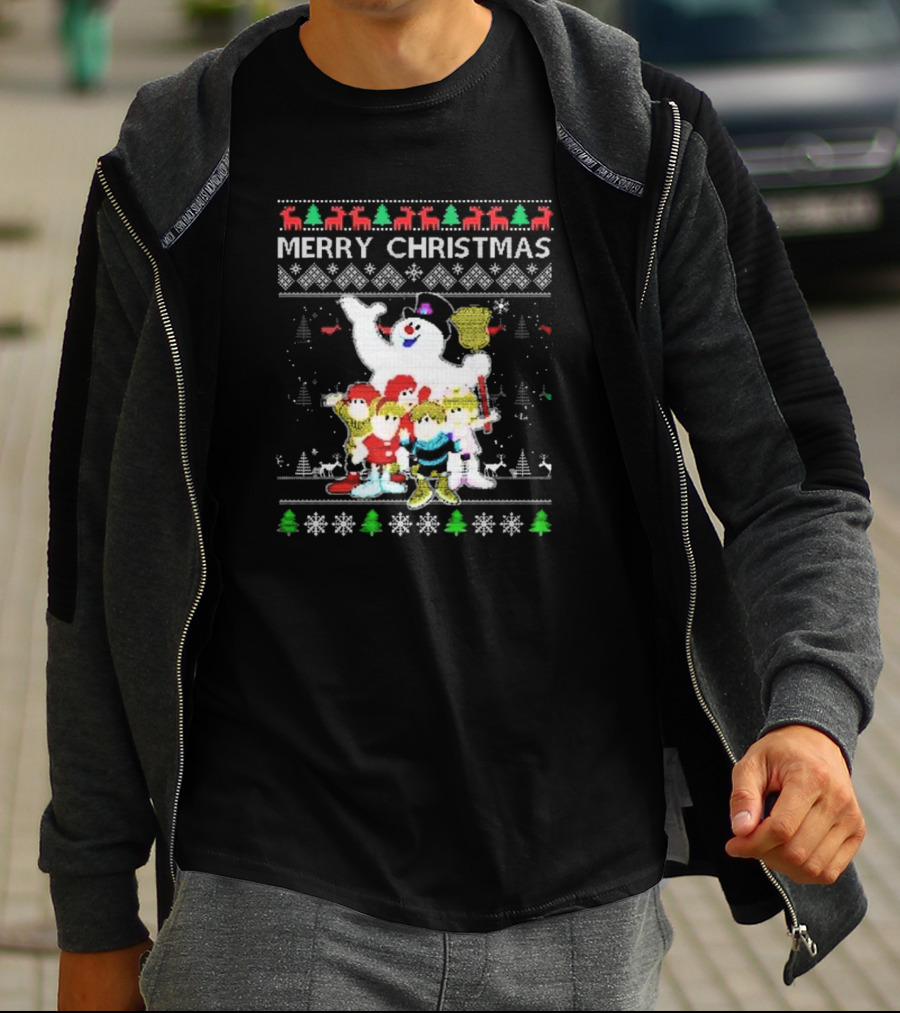 Merry Christmas Ugly Movie Cartoon Frosty The Snowman T-Shirt