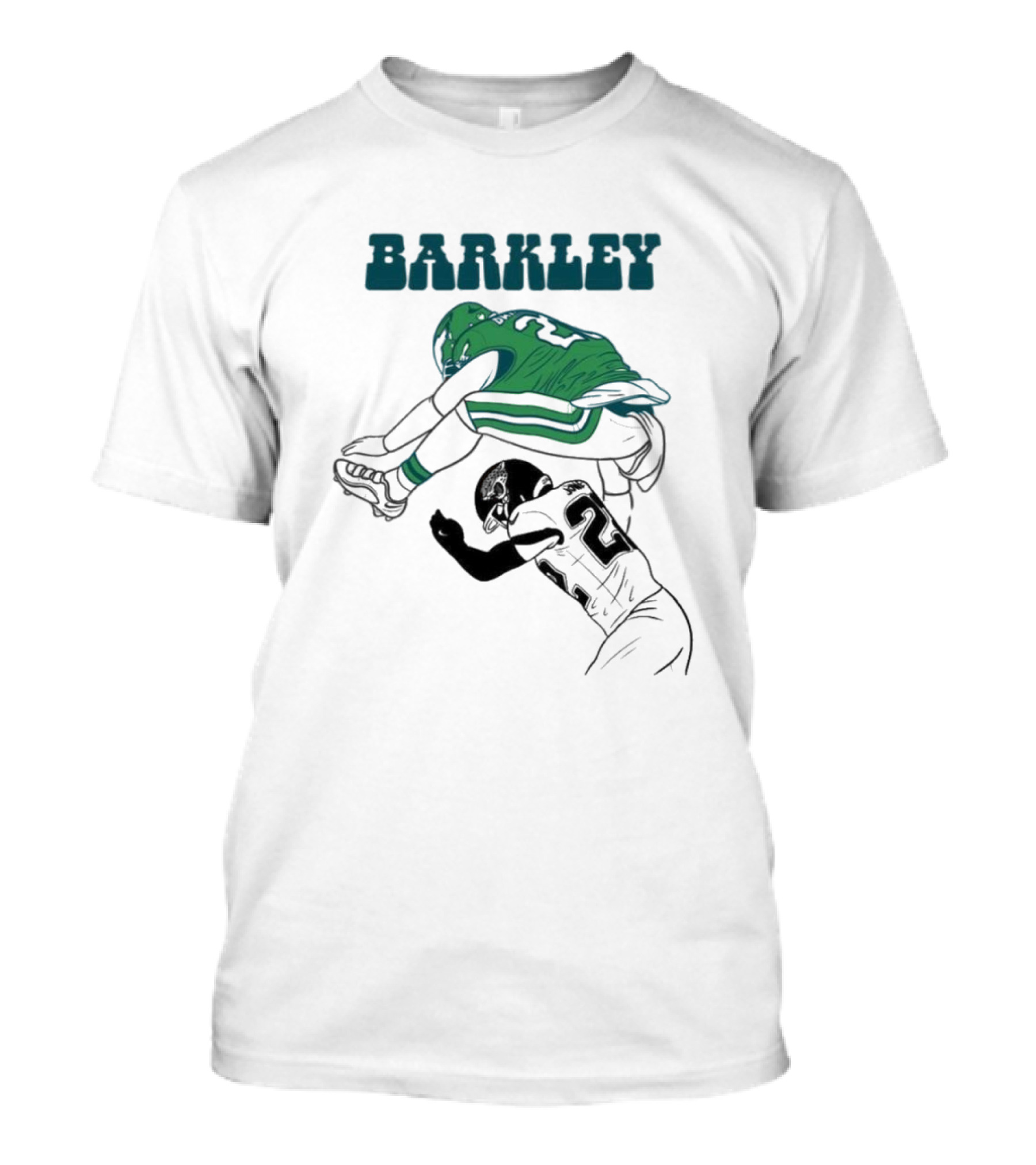 Barkley Leaps Over Jaguars Cornerback T-Shirt