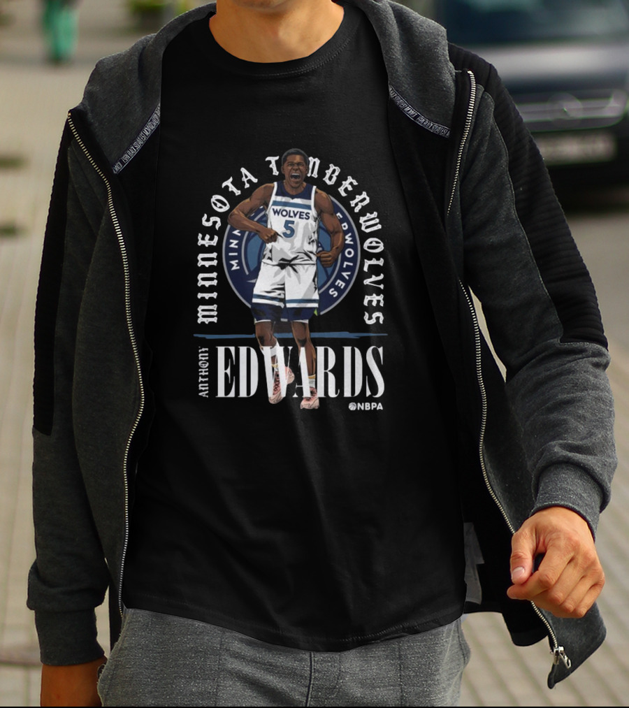 Anthony Edwards Minnesota Timberwolves Wolves NBPA T-Shirt