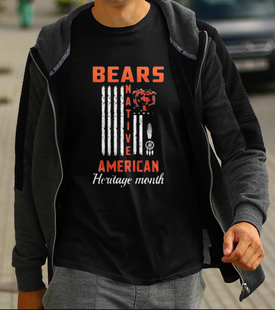 Chicago Bears Native American Heritage Month Bears American Heritage Month T-Shirt