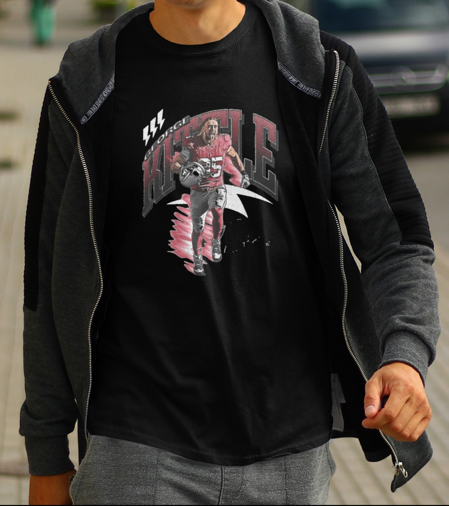 George Kittle San Francisco 49ers Football Retro 85 Signature T-Shirt