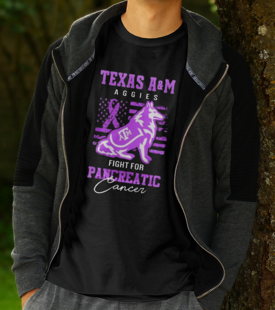 Texas A&M Aggies Fight For Pancreatic Cancer T-Shirt