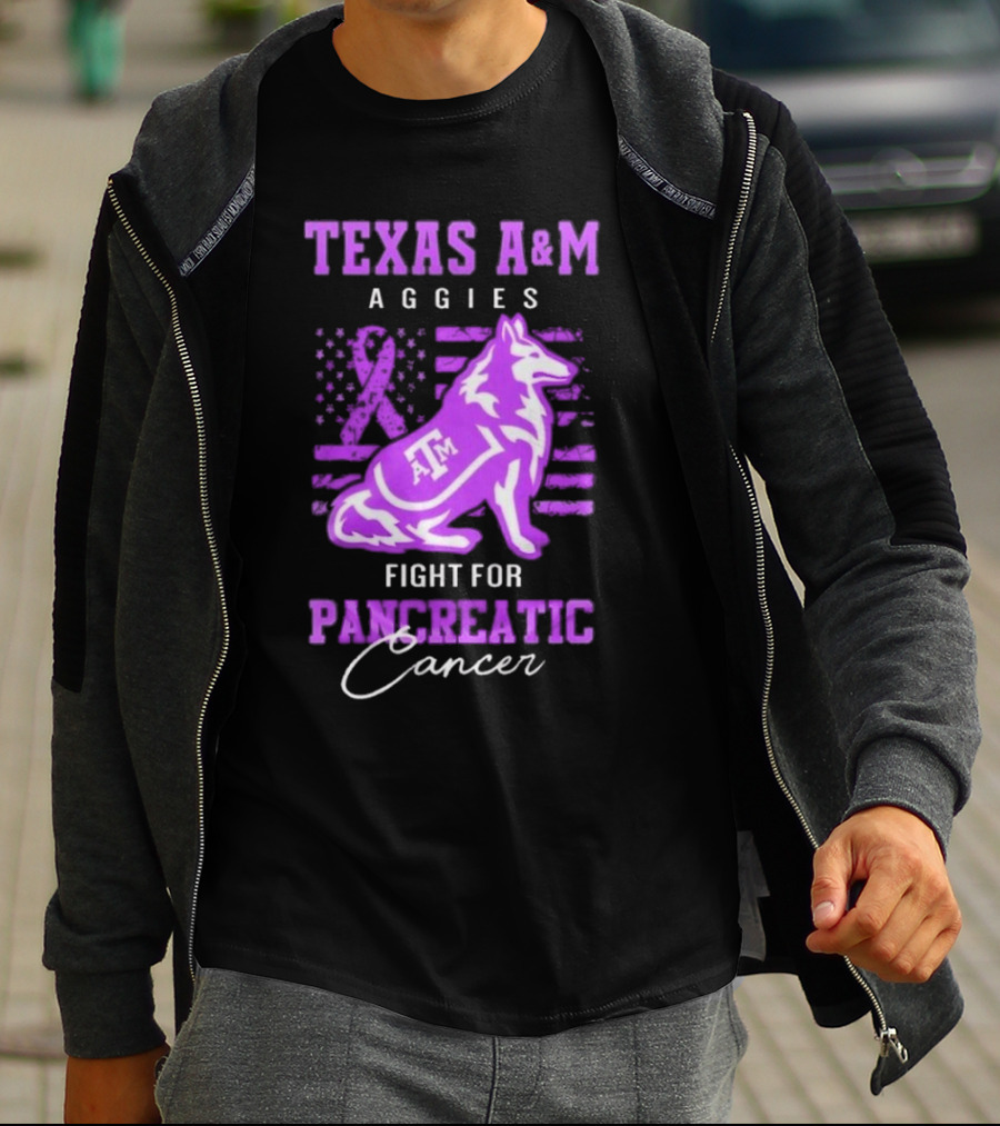 Texas A&M Aggies Fight For Pancreatic Cancer T-Shirt