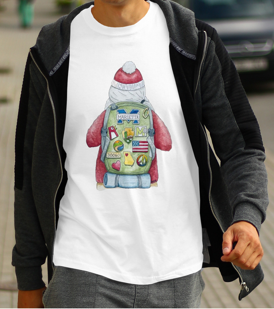 Santa Marietta 30060 Backpack Merry Christmas T-Shirt