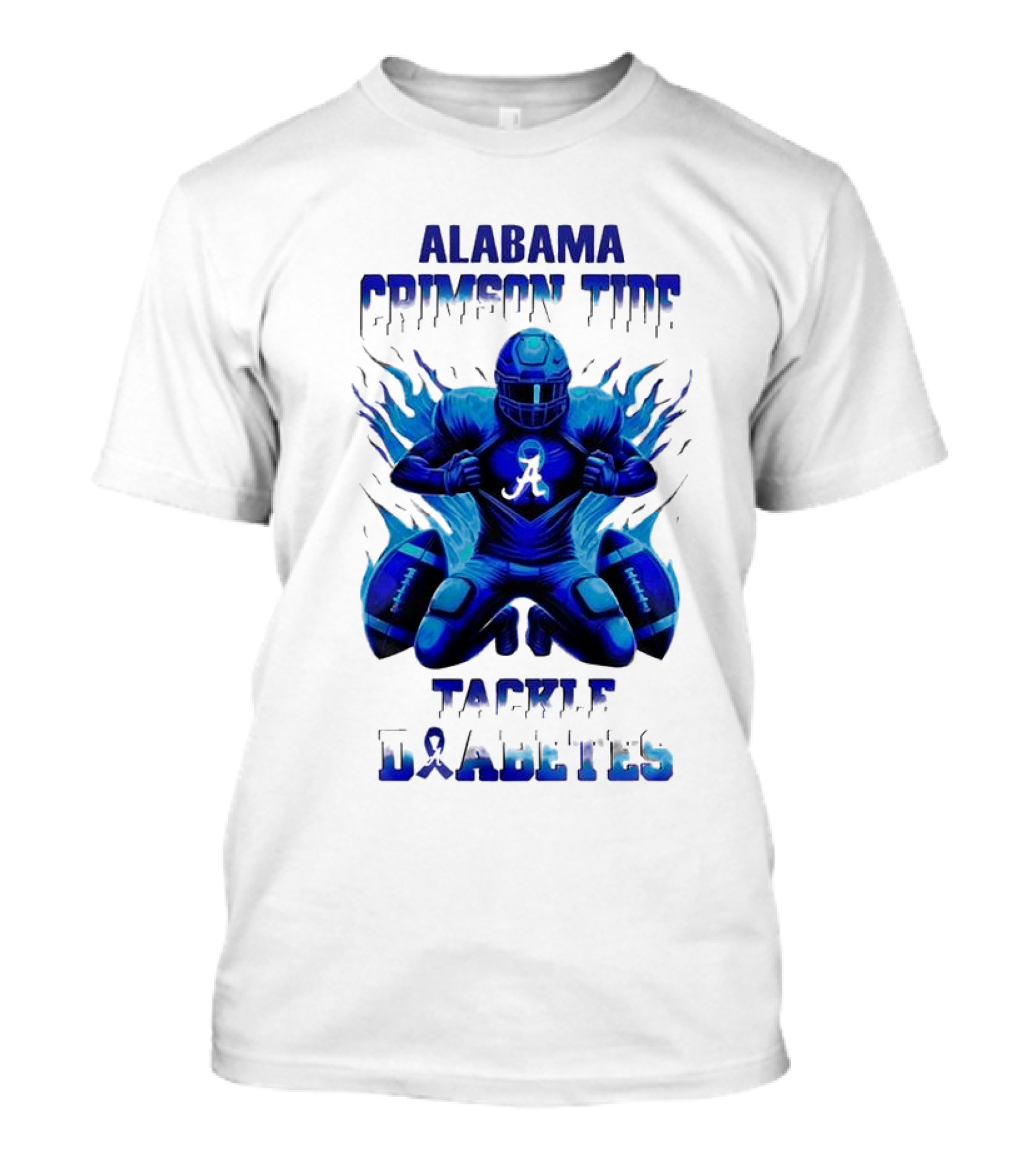 Alabama Crimson Tide Football Tackle Diabetes Awareness Month November T-Shirt