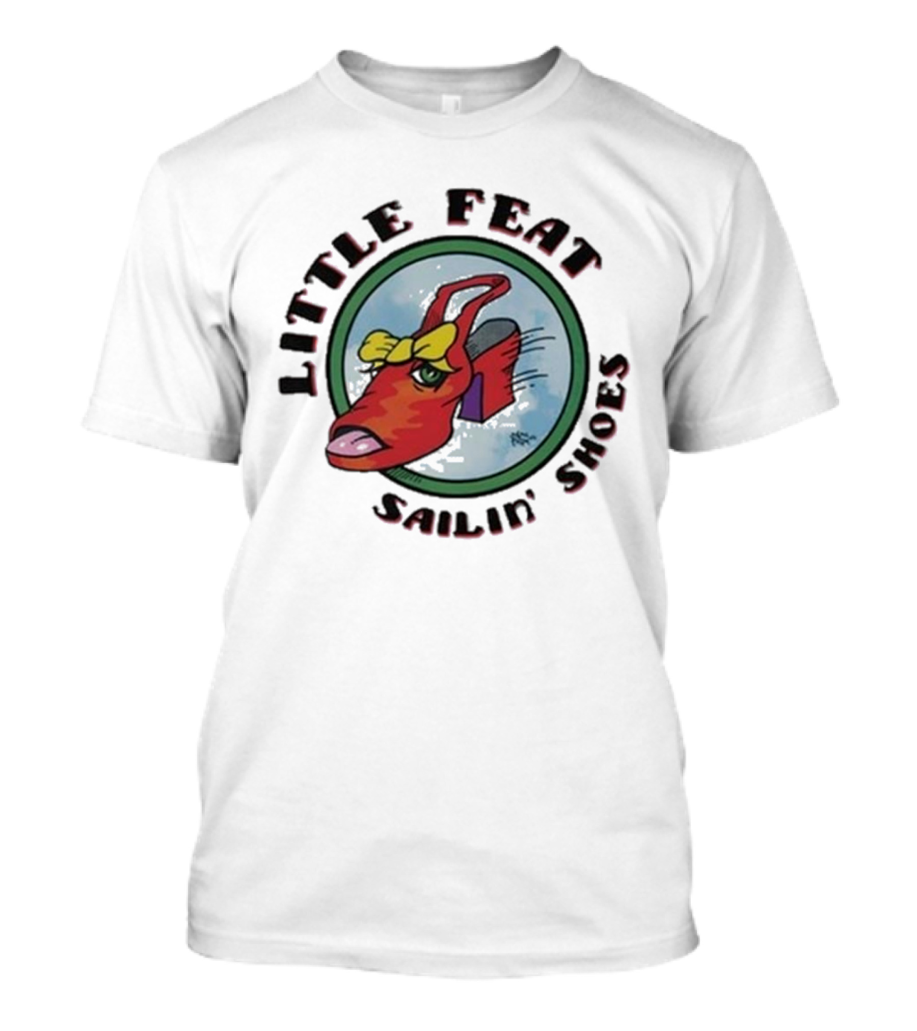 Little Feat Sailin’ Shoes Bow Tie Red Shoe T-Shirt