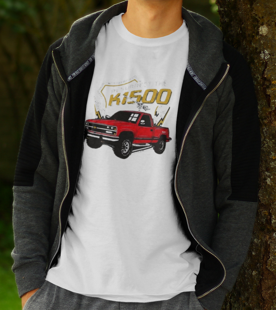 Resurrect The K1500 Fat Electrician Red Chevy Pickup Truck T-Shirt