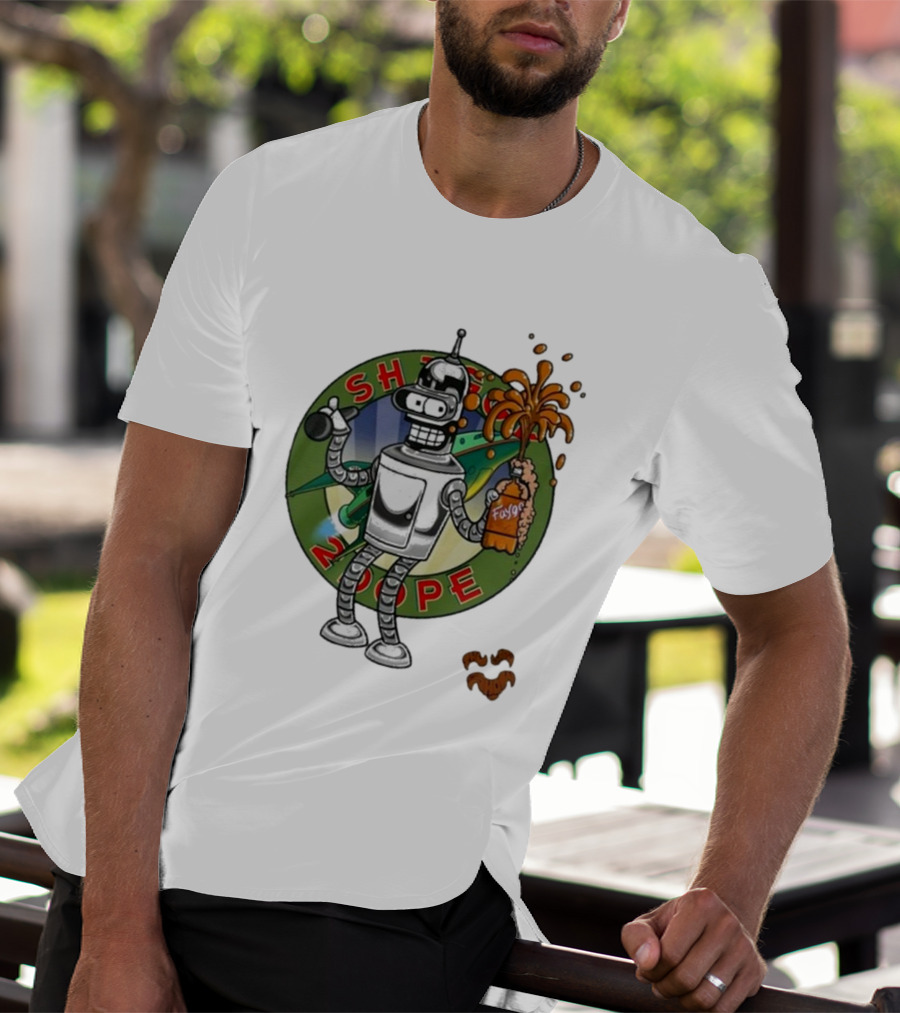 Shaggy Show Bender 2 Dope Futurama Fudge Robot T-Shirt