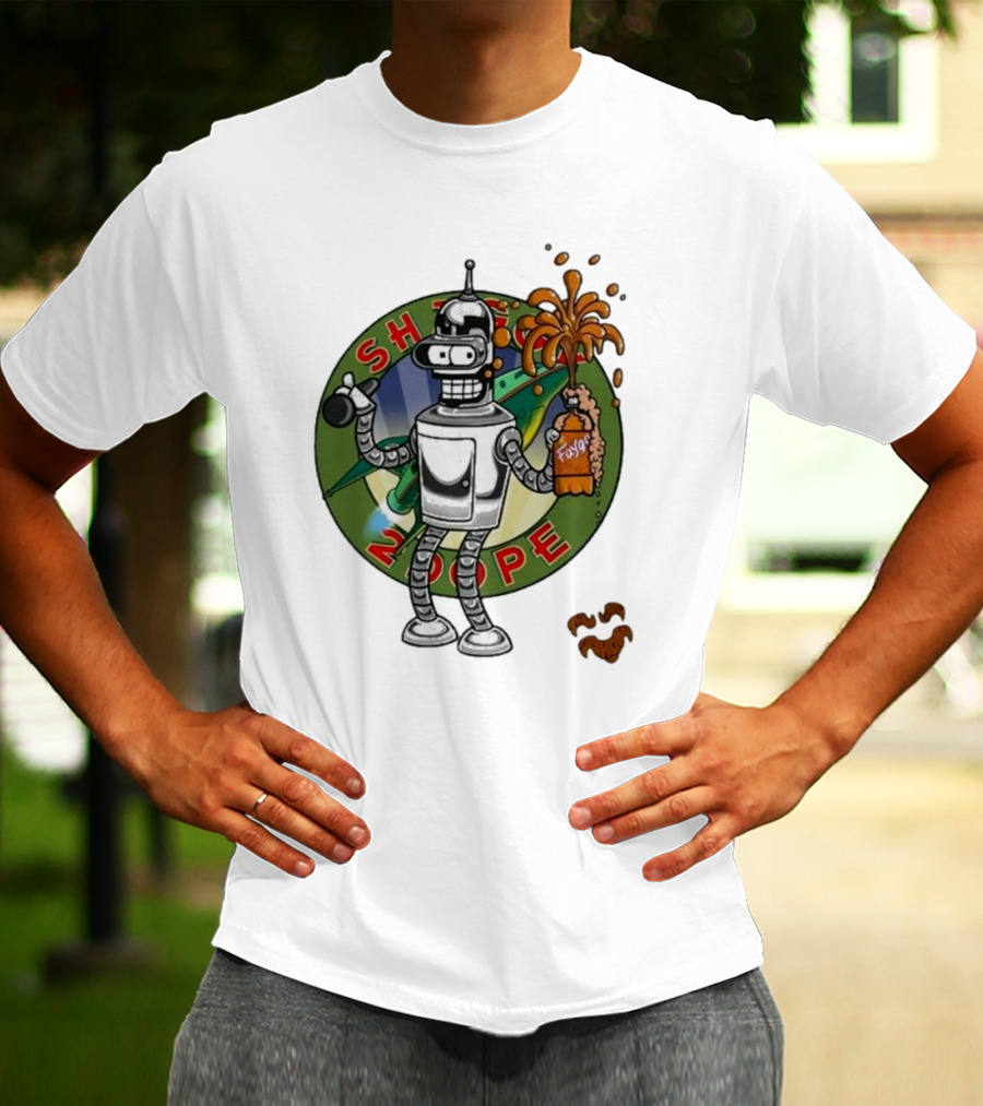 Shaggy Show Bender 2 Dope Futurama Fudge Robot T-Shirt