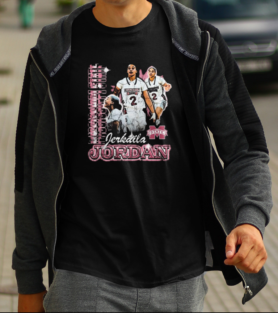 Erkaila Jordan Mississippi State Bulldogs Basketball 90s Aesthetic T-Shirt