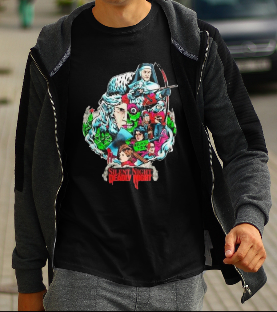 Terrorthreads Silent Night Deadly Night Unwrapping The Horror T-Shirt