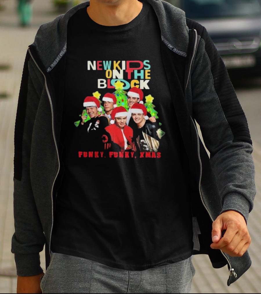 New Kids On The Block NKOTB Funky Funky Xmas Christmas T-Shirt