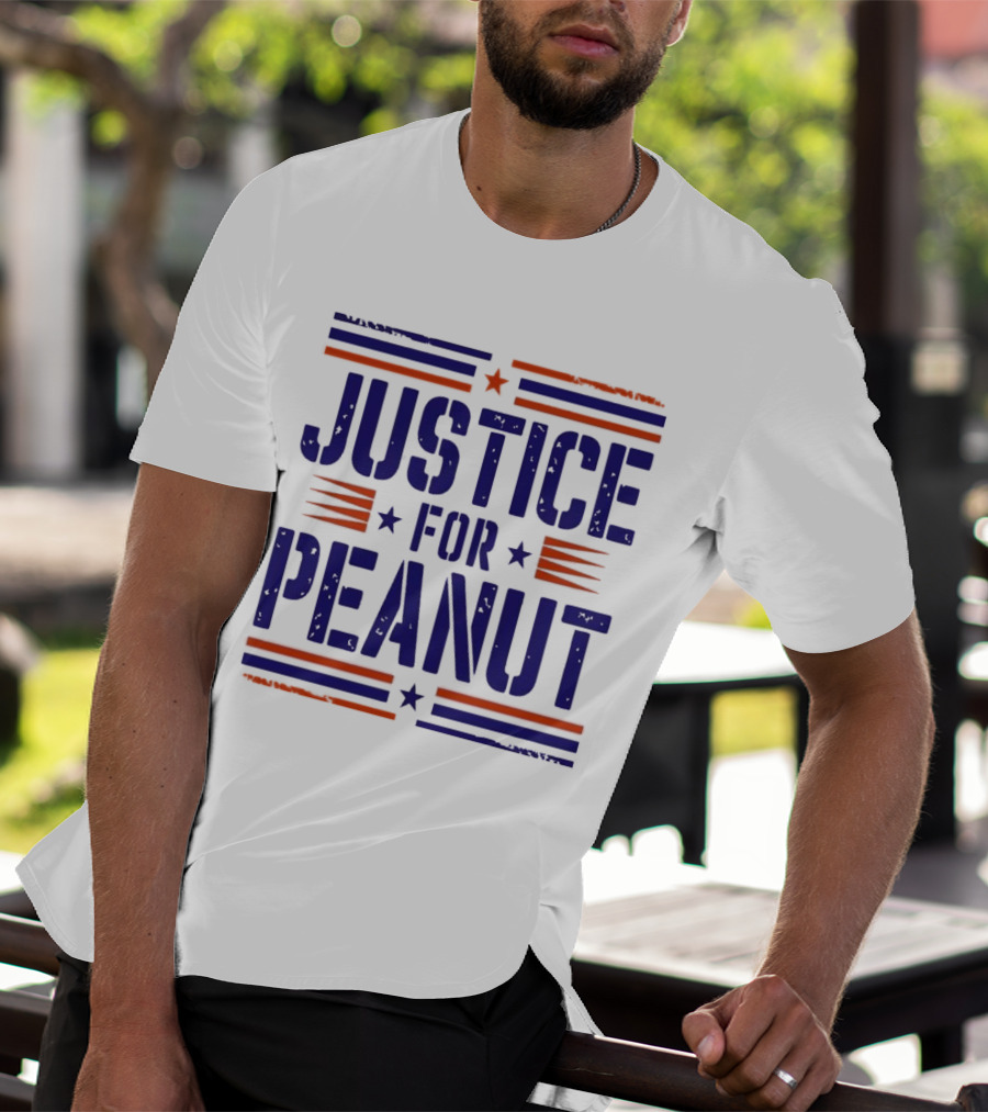 Justice For Peanut Vintage Squirrel Funny T-Shirt