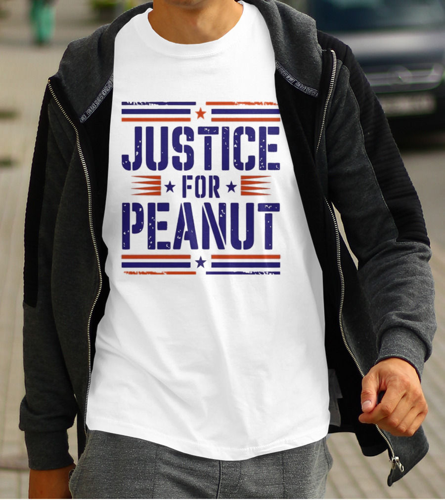 Justice For Peanut Vintage Squirrel Funny T-Shirt