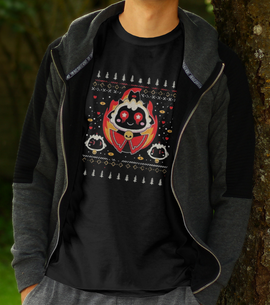 Cutest Cult Of The Lamb Ugly Christmas T-Shirt