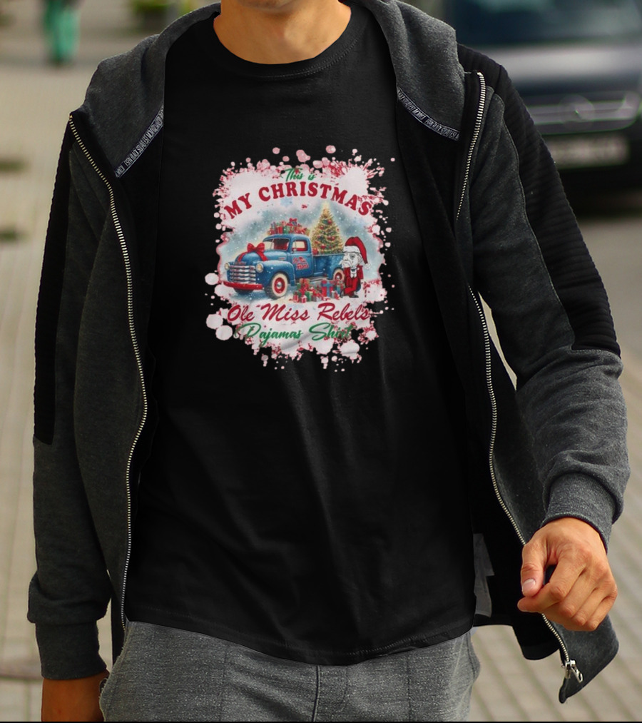 This Is My Christmas Ole Miss Rebels Pajama T-Shirt