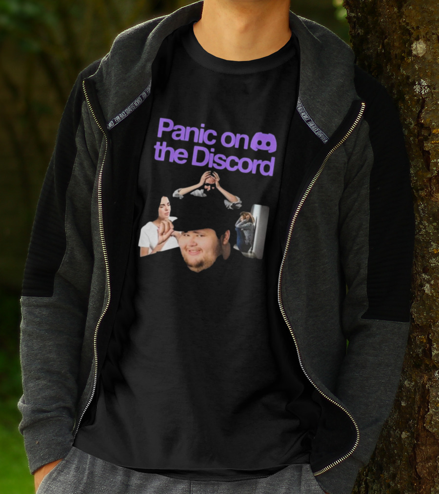 Panic On The Discord Meme Reaction Faces T-Shirt