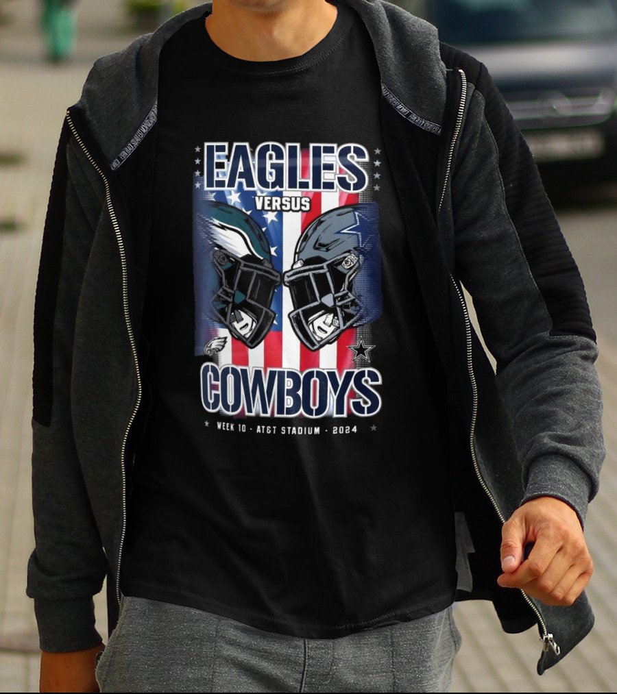 Eagles Versus Cowboys Week 10 AT&T Stadium T-Shirt