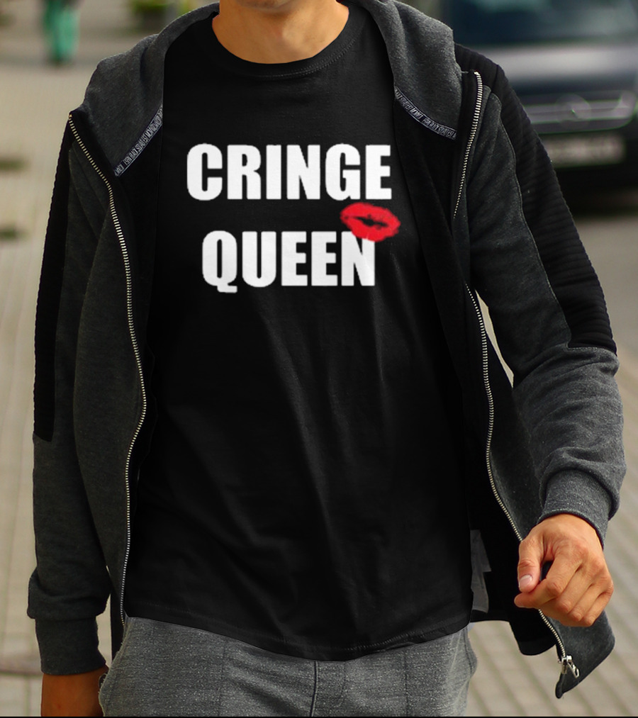 Cringe Queen Lip Print T-Shirt