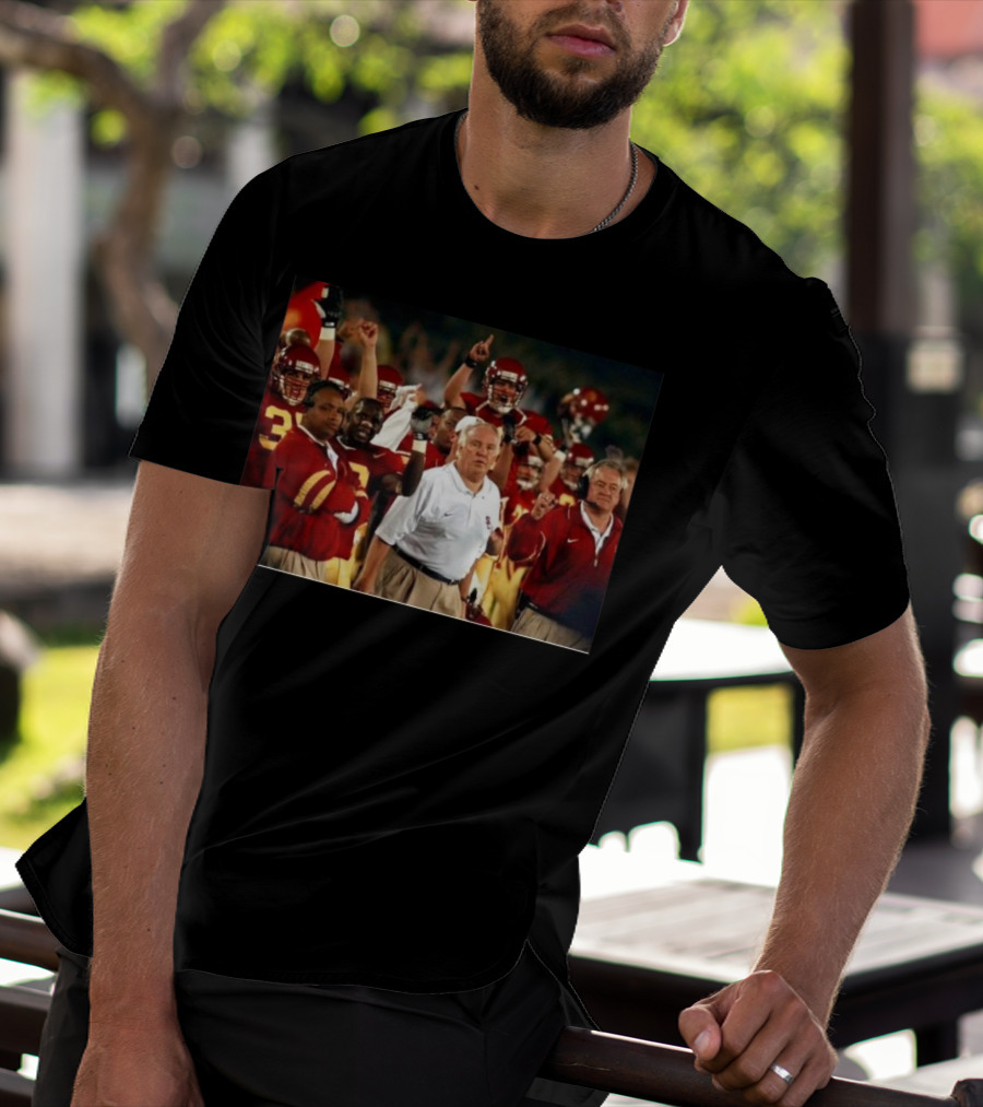 Rip Coach John Robinson Fight On Forever USC Trojans Football Team Victory Celebrations T-Shirt