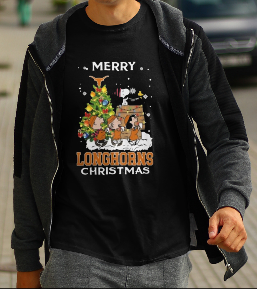 Texas Longhorns Snoopy Christmas T-Shirt