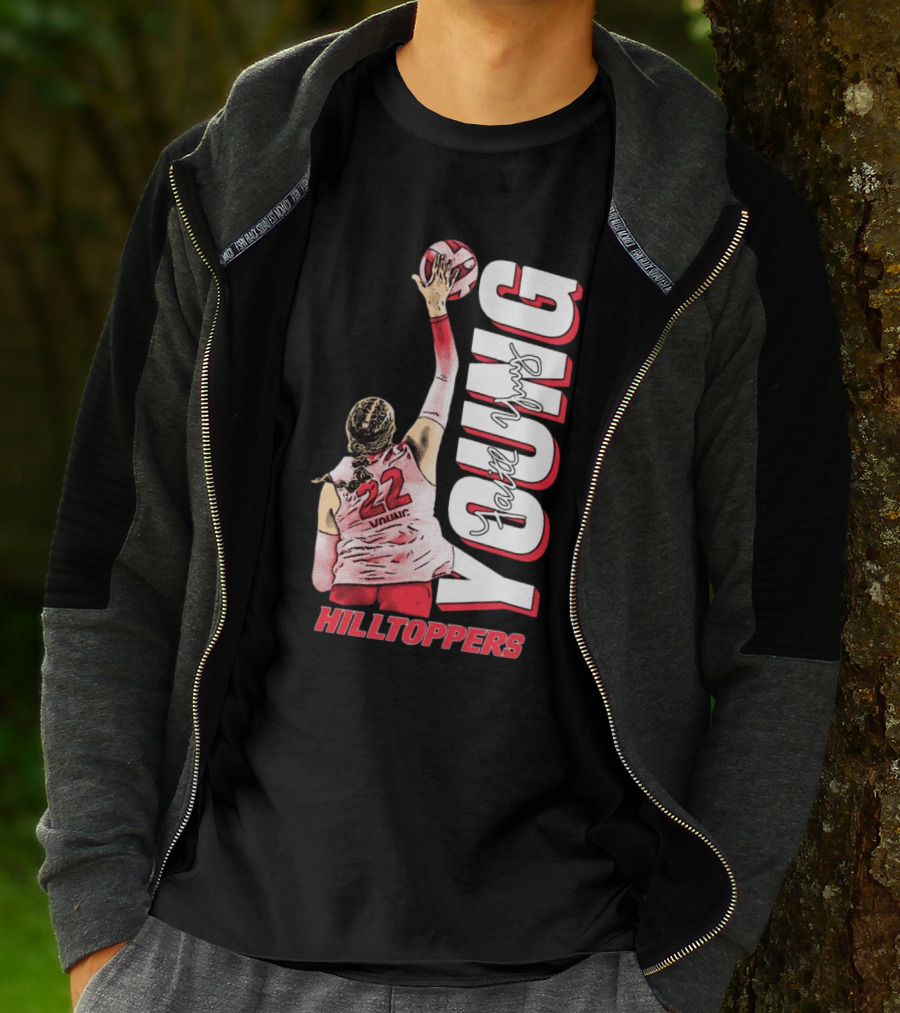 Faith Young Hilltoppers WKU Volleyball 22 Signature T-Shirt