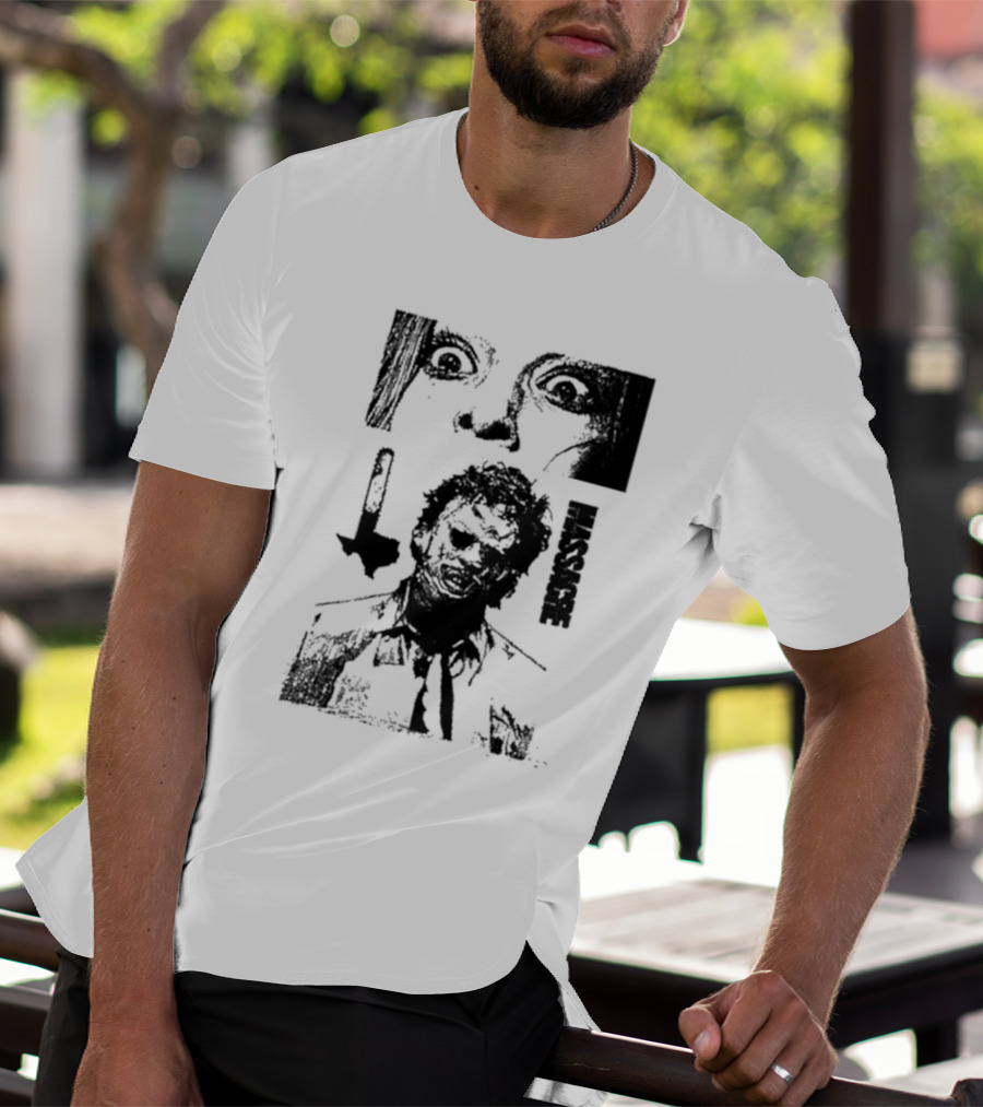 San Antonio Sharpist Texas Chainsaw Massacre Face Horror T-Shirt
