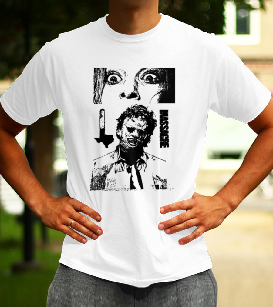 San Antonio Sharpist Texas Chainsaw Massacre Face Horror T-Shirt