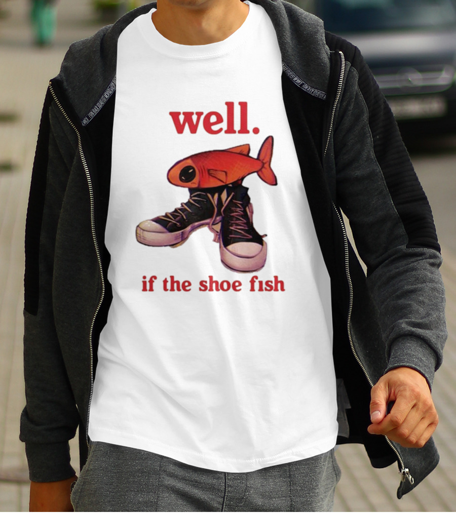 Well If The Shoe Fish, Converse Sneakers And Orange Fish T-Shirt