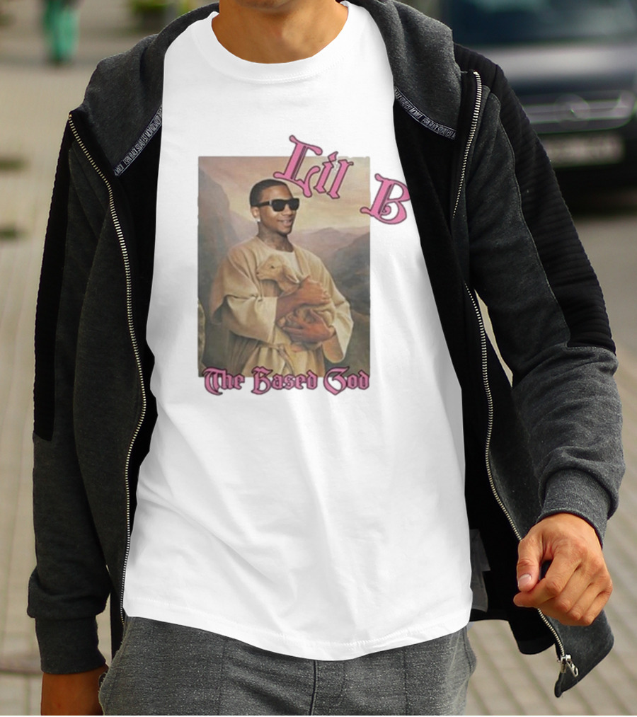 Lil B The Based God Savior Image With Sunglasses And Lamb T-Shirt