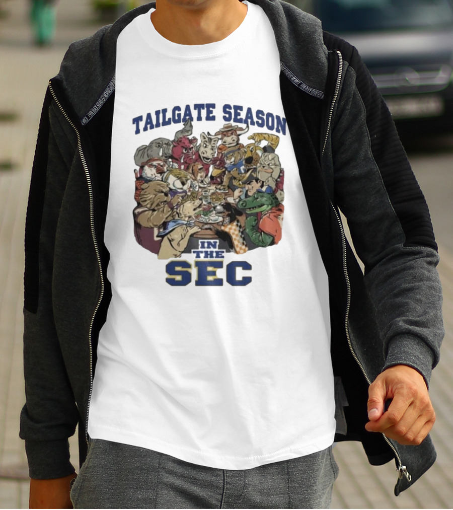 Tailgate Season In The SEC Mascot Gathering T-Shirt
