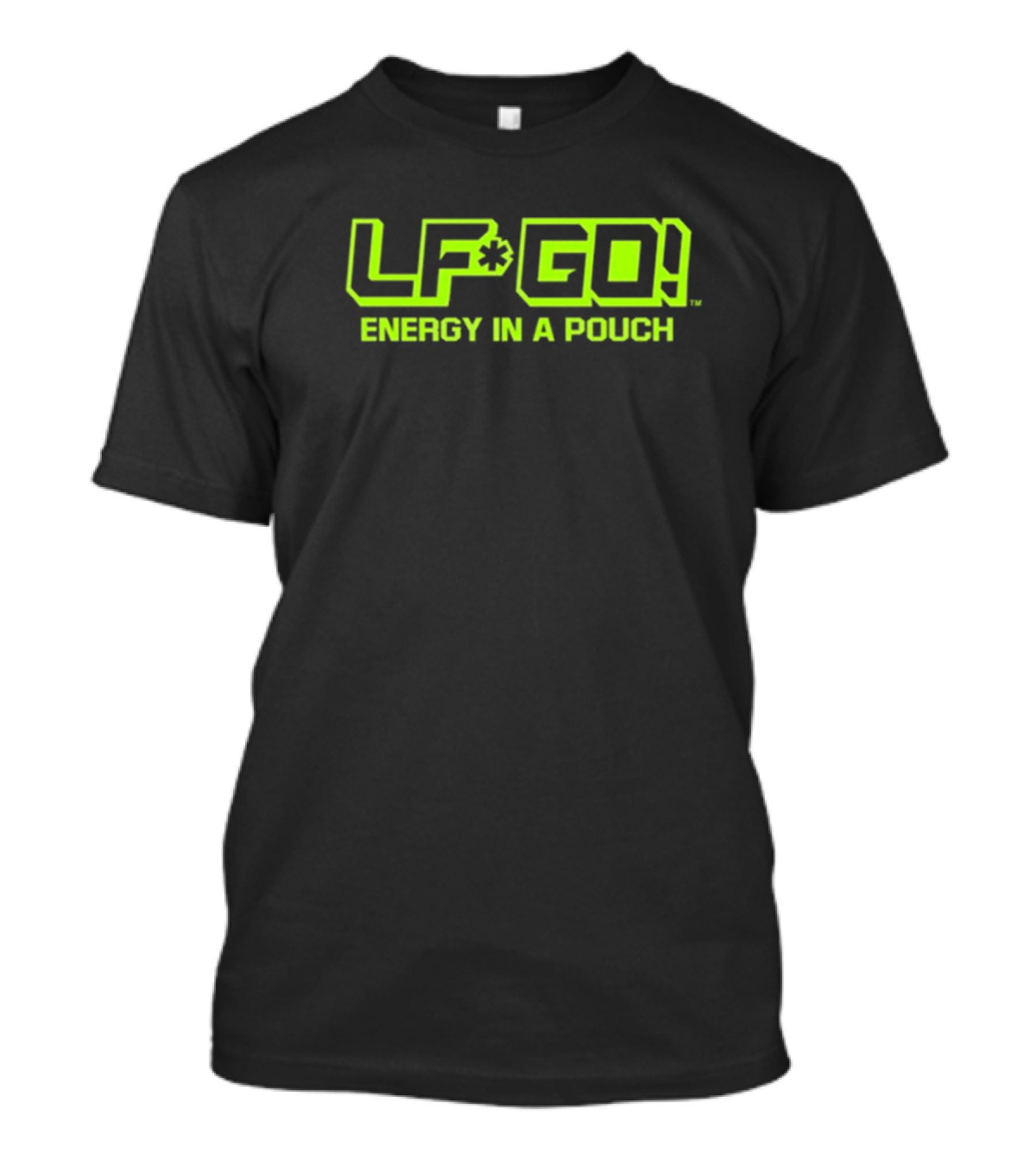 LFGO Energy In A Pouch Bright Neon Branding T-Shirt