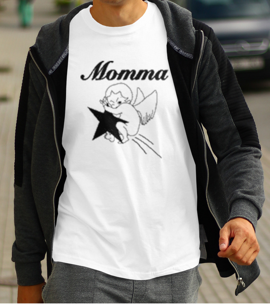 Momma Angel Holding Star T-Shirt