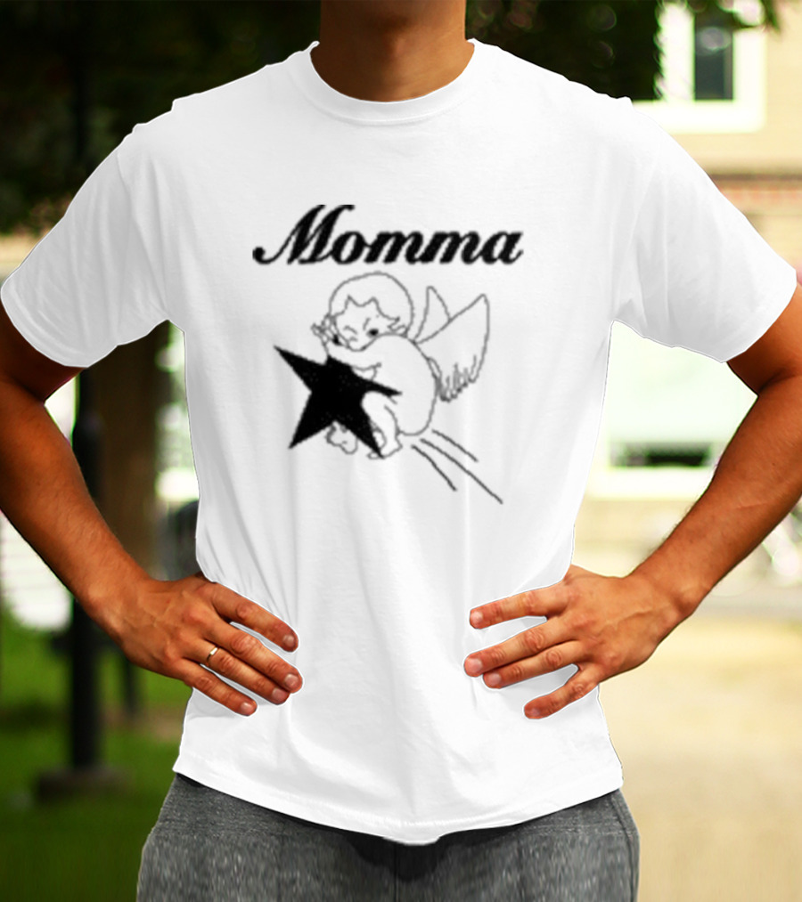 Momma Angel Holding Star T-Shirt