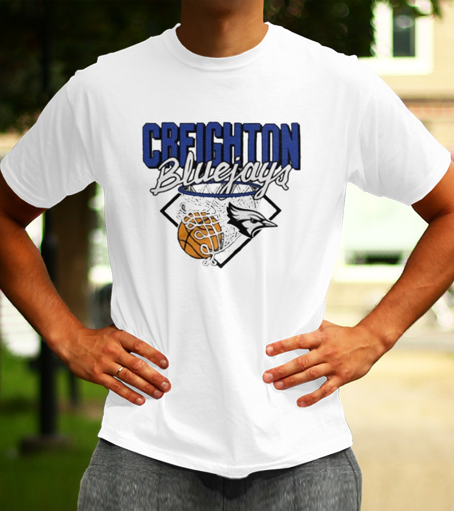 Creighton Bluejays Basketball Nothing But Net T-Shirt