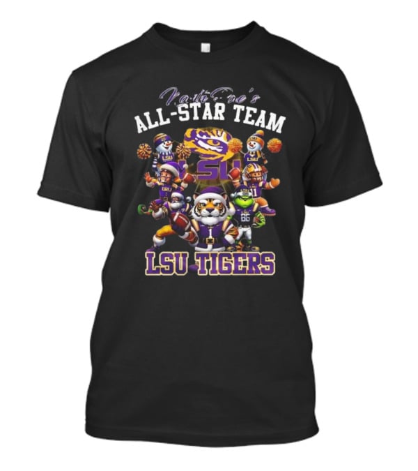 North Pole’s All-Star Team LSU Tigers Christmas T-Shirt