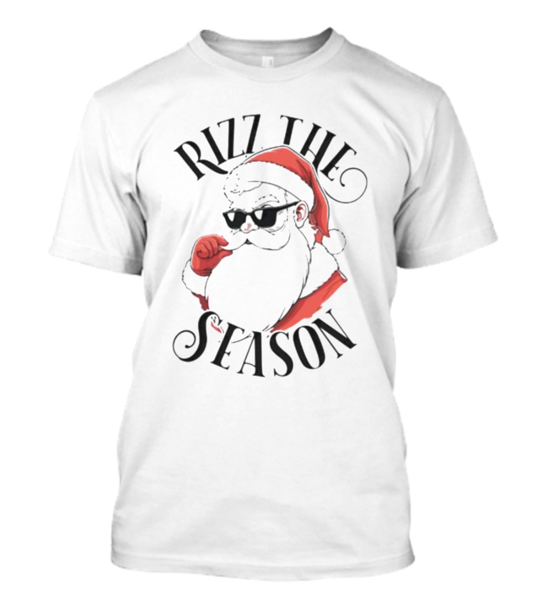 Rizz The Season Santa Claus Christmas T-Shirt