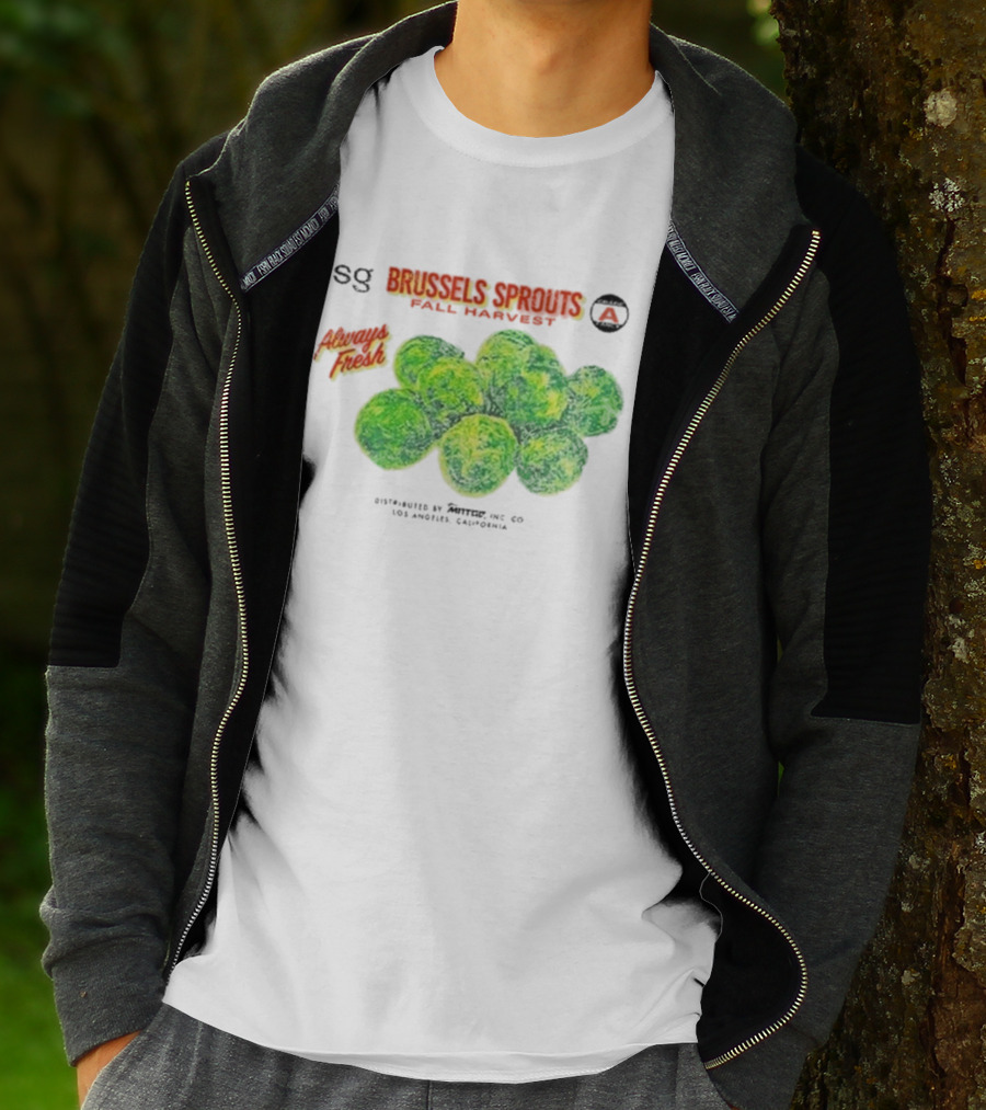 Sweetgreen X MNTGE Brussels Sprouts Fall Harvest Always Fresh Los Angeles California T-Shirt