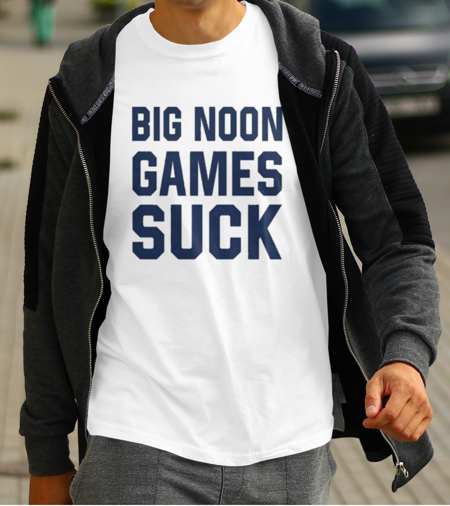 Jeremy Birmingham Big Noon Games Suck Football Commentary T-Shirt