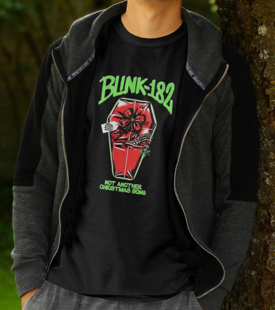 Blink-182 Not Another Christmas Song Coffin Gift T-Shirt