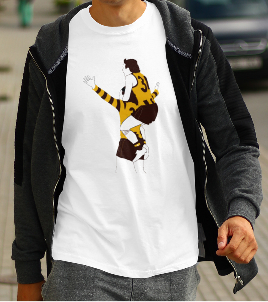 Ginny X Watto Classic Football Celebration Yellow And Black Stripes T-Shirt