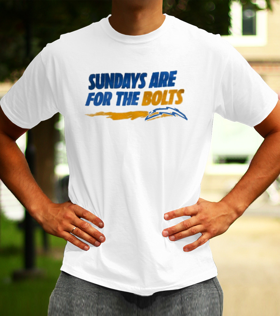 Sundays Are For The Bolts Los Angeles Chargers Fan Spirit T-Shirt