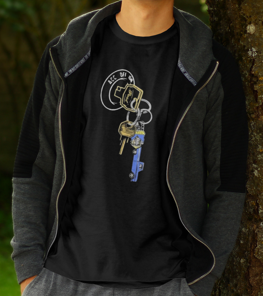 Post Malone Store F-1 Trillion Keys ACC OFF LOCK Keyring T-Shirt