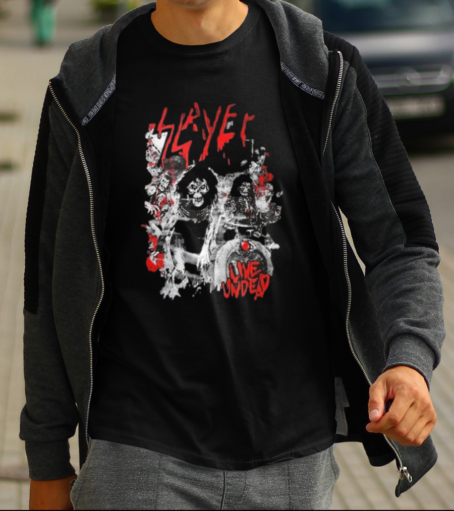Slayer Live Undead Ghostly Concert Scene T-Shirt