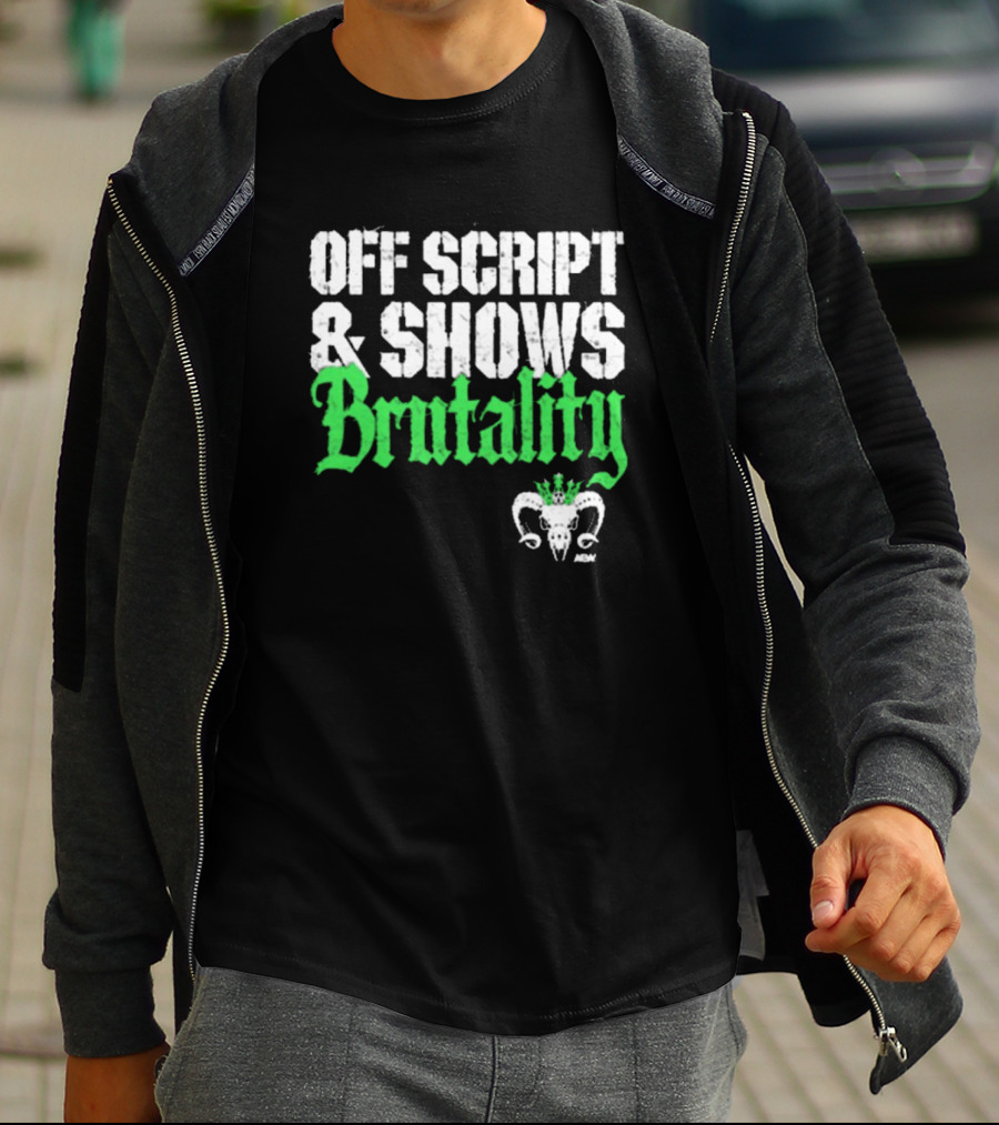 Off Script Shows Brutality Will Ospreay Vintage AEW T-Shirt