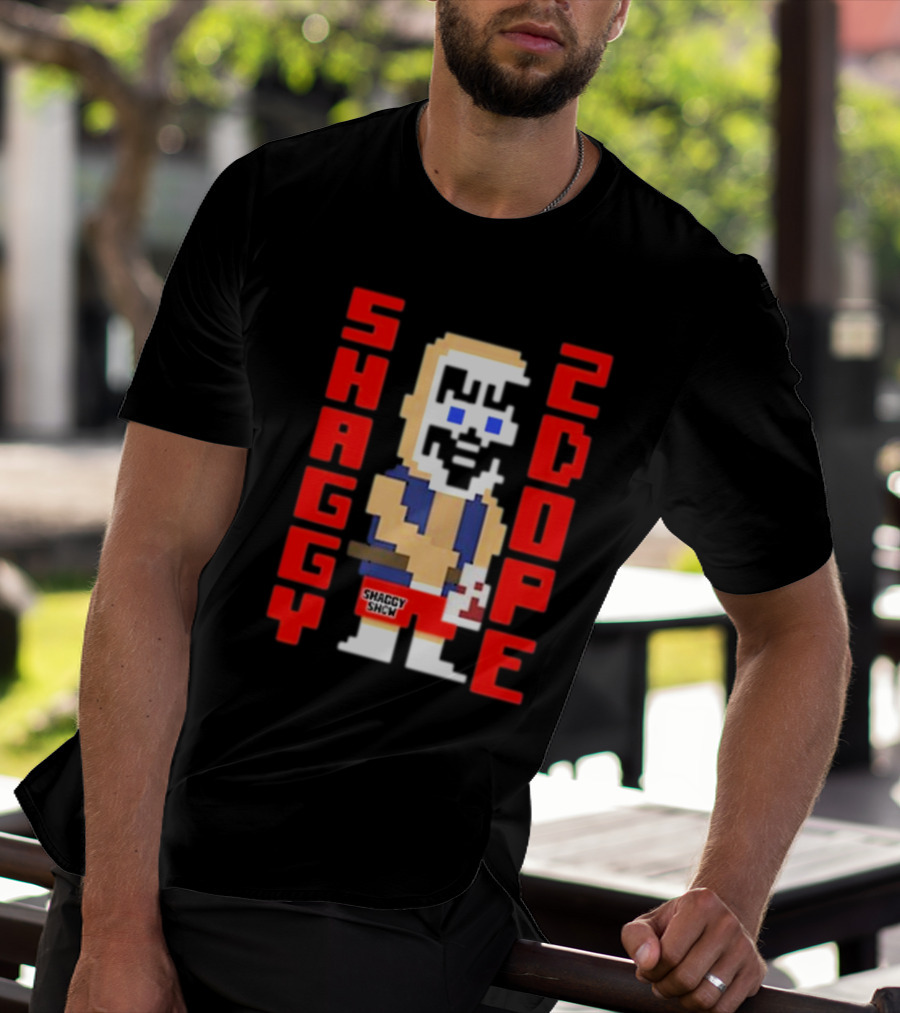Shaggy 2 Dope Retro Pixel Art From The Shaggy Show Video-game T-Shirt